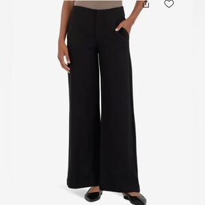 KUT FROM THE KLOTH MEG WIDE LEG BLACK TROUSERS PANTS 12 32”